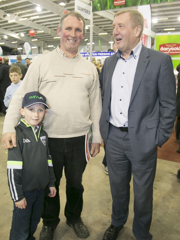Cllr John & Liam O Sullivan with Minister Michael Creed