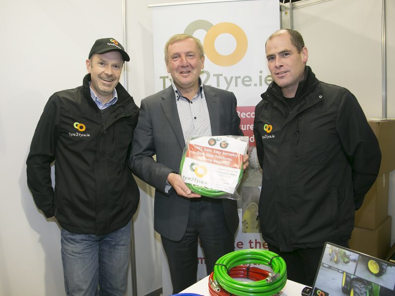 Minister Michael Creed with Liam & Ger O Keeffe, Tyre2Tyre