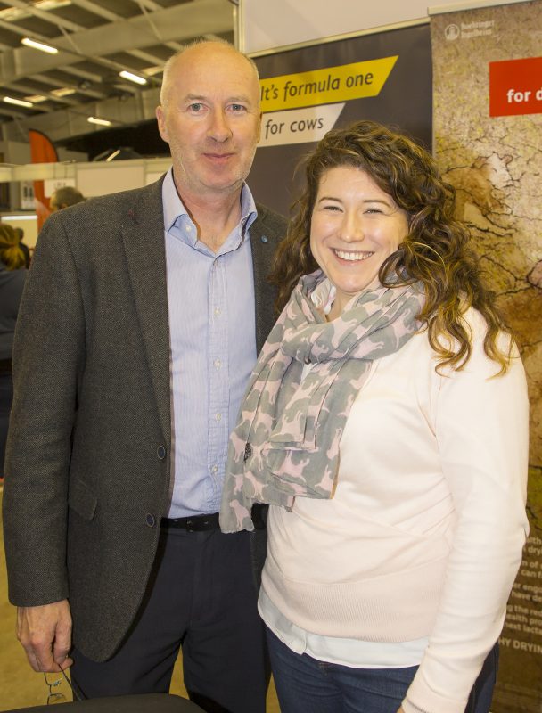 At the National Dairy Show are Joe Broderick and Maria Burke