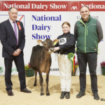 Class. 3J Jersey Heifer born on or after 1st January 2022 - Judge, Ashley Fleming, 1st Rathard Choco Dream D Chalain exhibited by Peter & Paula Hynes, Georgina Hynes Handler with Sponsor, James Egan (smaXtec)